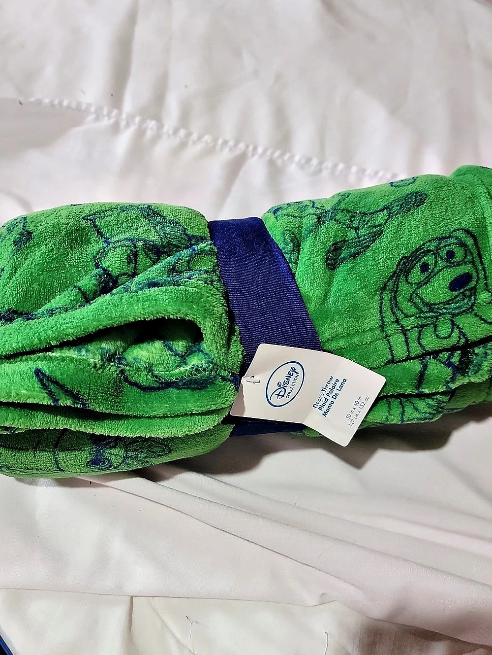 Disney Pixar Toy Story Fleece Throw Green & Blue NWT
